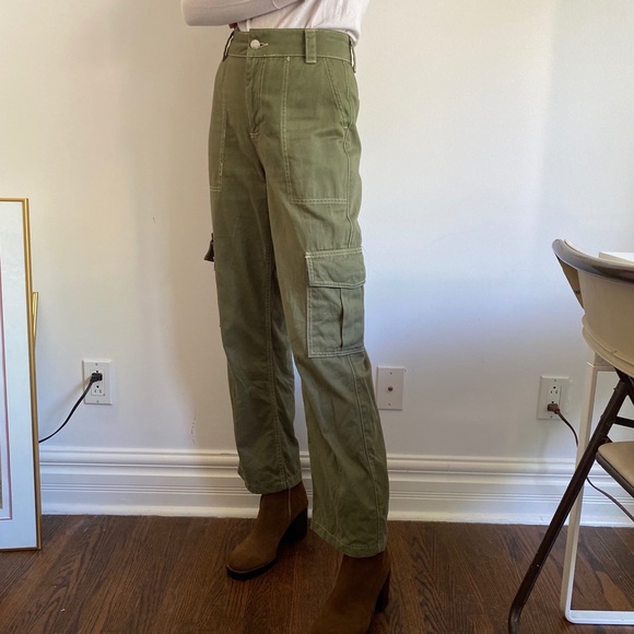 Topshop Pants - High Waisted Cargo Style Trouser Pants